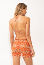 Load image into Gallery viewer, Model Back: Rio De Sol Beach Skirt Maracai Mini Skirt Ruched