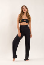 Load image into Gallery viewer, Image 05: Rio De Sol Beach Trousers Black Pants Knot
