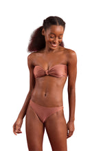 Load image into Gallery viewer, Image 04: Rio De Sol Top Top Shimmer-Copper Bandeau-Joy