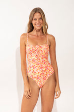 Load image into Gallery viewer, Model Front: Rio De Sol One-Piece Ditsy-Butter Julia
