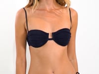 Load and play video in Gallery viewer, Video: Rio De Sol Bottom Bottom Malibu-Black Cheeky-Tie