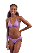 Load image into Gallery viewer, Model Front: Rio De Sol Bottom Bottom Orchid Cheeky-Tie