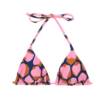 Load image into Gallery viewer, Product Front: Rio De Sol Top Top Amore-Pink Tri-Inv