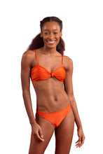 Load image into Gallery viewer, Model Front: Rio De Sol Top Top Paprica Bandeau-Joy