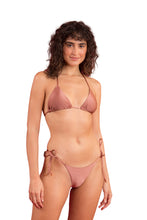 Load image into Gallery viewer, Model Front: Rio De Sol Top Top Shimmer-Copper Tri-Inv