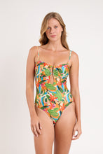 Load image into Gallery viewer, Model Front: Rio De Sol One-Piece Tropical Sara-Op