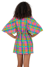 Load image into Gallery viewer, Model Back: Rio De Sol Mini Dress Tulip-Garden Mini Dress