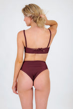 Load image into Gallery viewer, Model Back: Rio De Sol Set Set Barolo Bandeau-Reto Hotpants
