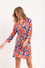 Load image into Gallery viewer, Image 11: Rio De Sol Shirtdress Leaves Chemise
