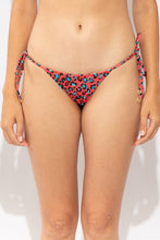 Load image into Gallery viewer, Gallery: Rio De Sol Bottom Bottom Coral-Feline Cheeky-Tie
