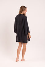 Load image into Gallery viewer, Model Back: Rio De Sol Kaftans / Cover Ups Black Kimono
