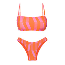 Load image into Gallery viewer, Product Front: Rio De Sol Set Set Sunrise Bandeau-Reto High-Leg
