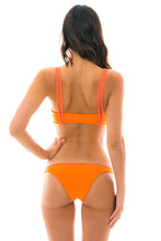 Load image into Gallery viewer, Model Back: Rio De Sol Bottom Bottom Duo Orange
