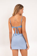 Load image into Gallery viewer, Model Back: Rio De Sol Beach Skirt Drift-Cianita Lila Skirt
