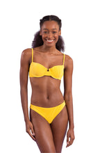 Load image into Gallery viewer, Model Front: Rio De Sol Set Set Malibu-Yellow Balconet Essential-Comfy
