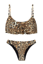 Load image into Gallery viewer, Product Front: Rio De Sol Set Leopardo Babado
