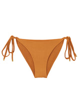 Load image into Gallery viewer, Product Front: Rio De Sol Bottom Bottom Shimmer-Nocciola Cheeky-Tie-Gold
