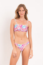 Load image into Gallery viewer, Model Front: Rio De Sol Top Top Splash Bandeau-Reto
