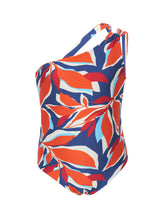 Load image into Gallery viewer, Product Front: Rio De Sol Girl's One-Piece Leaves Santorini-Kids
