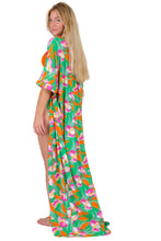 Load image into Gallery viewer, Green Bloom Long Dress
