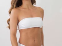 Load and play video in Gallery viewer, Top Sand-White Bandeau-Reto
