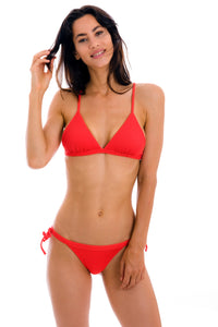Model Front: Rio De Sol Set Set Cotele-Tomate Tri-Fixo Rio