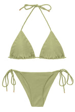 Load image into Gallery viewer, Product Front: Rio De Sol Set Set Oliva Tri-Inv Cheeky-Tie
