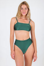 Load image into Gallery viewer, Model Front: Rio De Sol Set Set Palace Bandeau-Reto Hotpants
