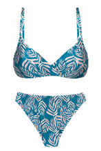 Load image into Gallery viewer, Product Front: Rio De Sol Set Set Palms-Blue Balconet-Inv Nice
