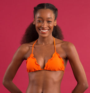 Image 10: Rio De Sol Top Top Dots-Orange Frufru