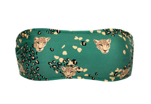 Product Front: Rio De Sol Top Top Roar-Green Bandeau-Reto