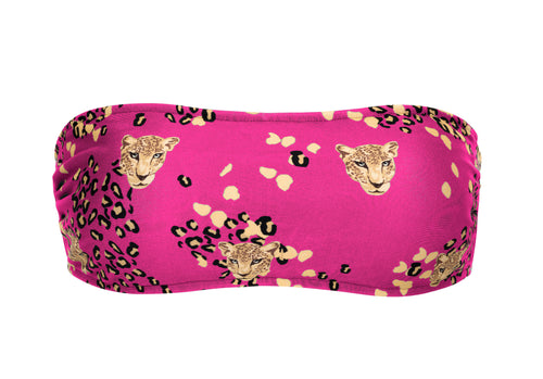 Product Front: Rio De Sol Top Top Roar-Pink Bandeau-Reto