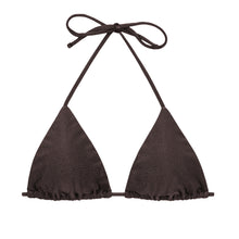 Load image into Gallery viewer, Product Front: Rio De Sol Top Top Shimmer-Coffee Tri-Inv
