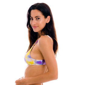 Image 08: Rio De Sol Top Top Tiedye-Purple Bralette