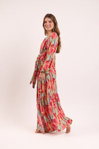 Sea-Bloom Long Dress Verona