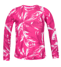 Load image into Gallery viewer, Top Pink-Palms Rash-Guard
